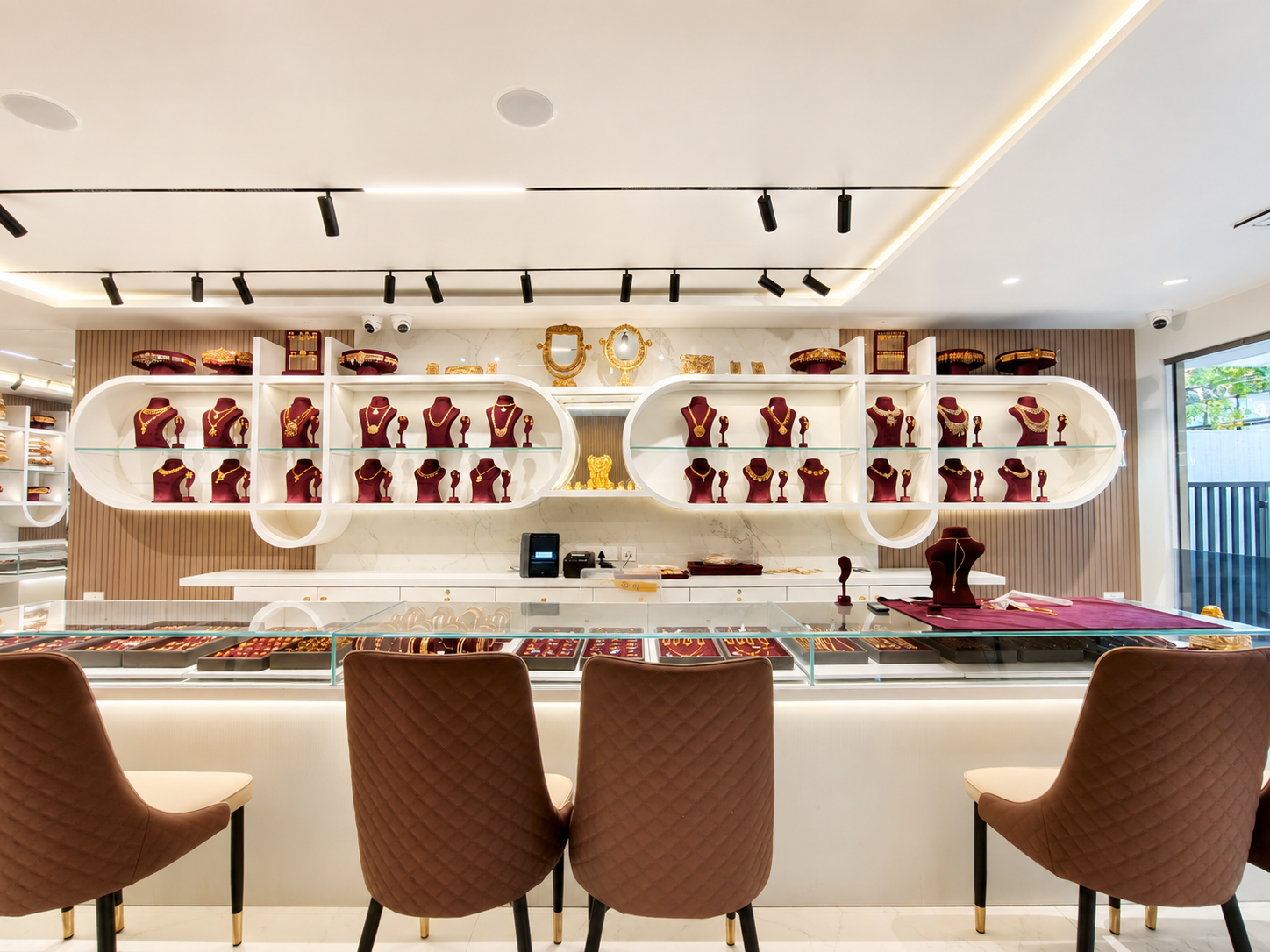 Luxury jewellery showroom interior design